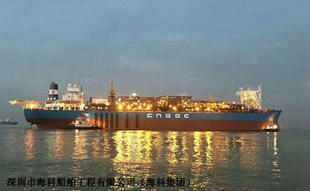 南海胜利FPSO离岗夜景